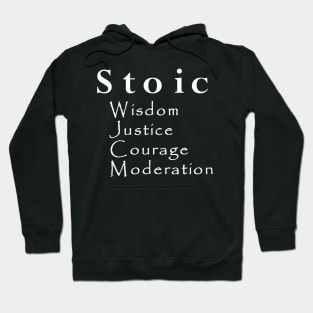 Four Virtues of Stoicism Hoodie